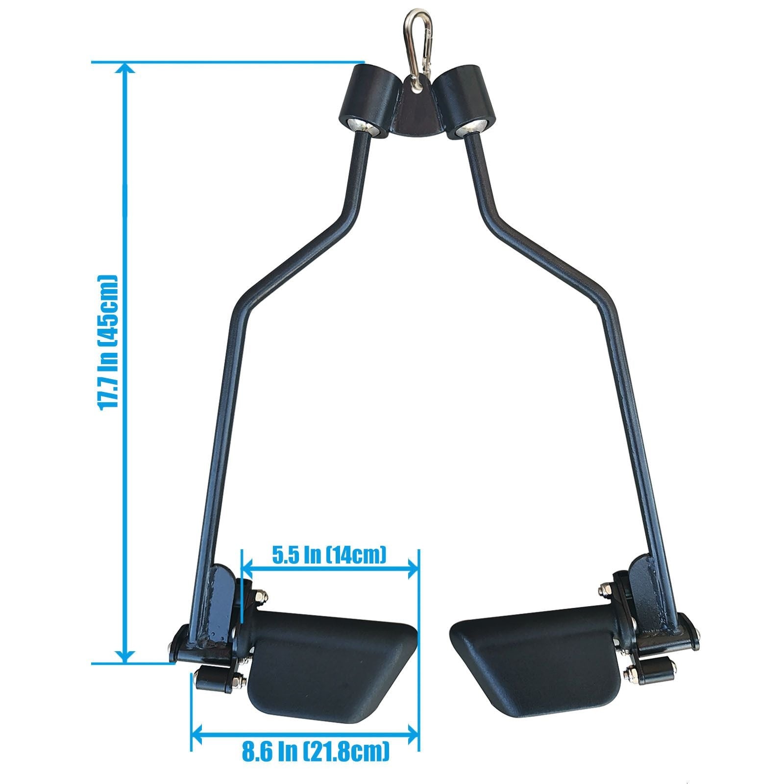 Kit Puxadores Anatômicos Reguláveis 8 Peças Preto + Suporte de Chão - Rope Store #