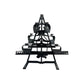 Kit Puxadores Anatômicos Reguláveis 8 Peças Preto + Suporte de Chão - Rope Store #