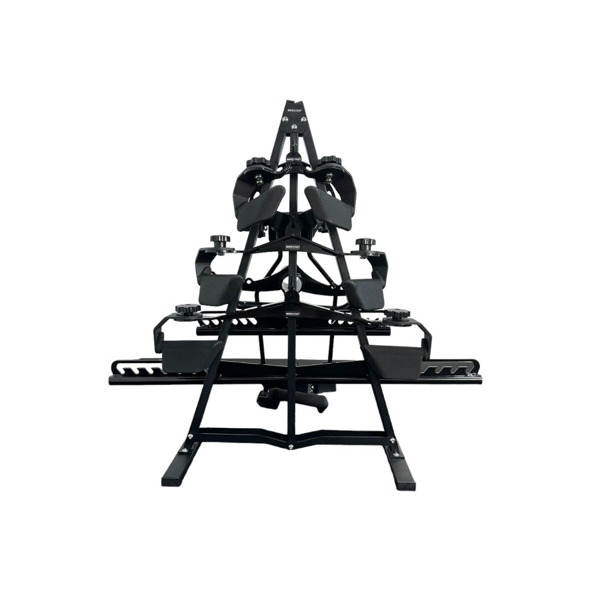 Kit Puxadores Anatômicos Reguláveis 8 Peças Preto + Suporte de Chão - Rope Store #