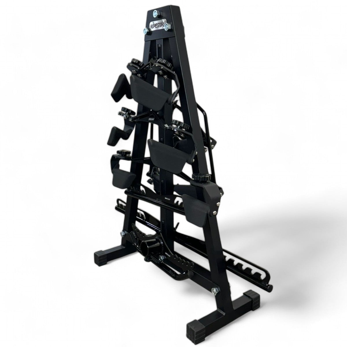 Kit Puxadores Anatômicos Reguláveis 8 Peças Preto + Suporte de Chão - Rope Store #