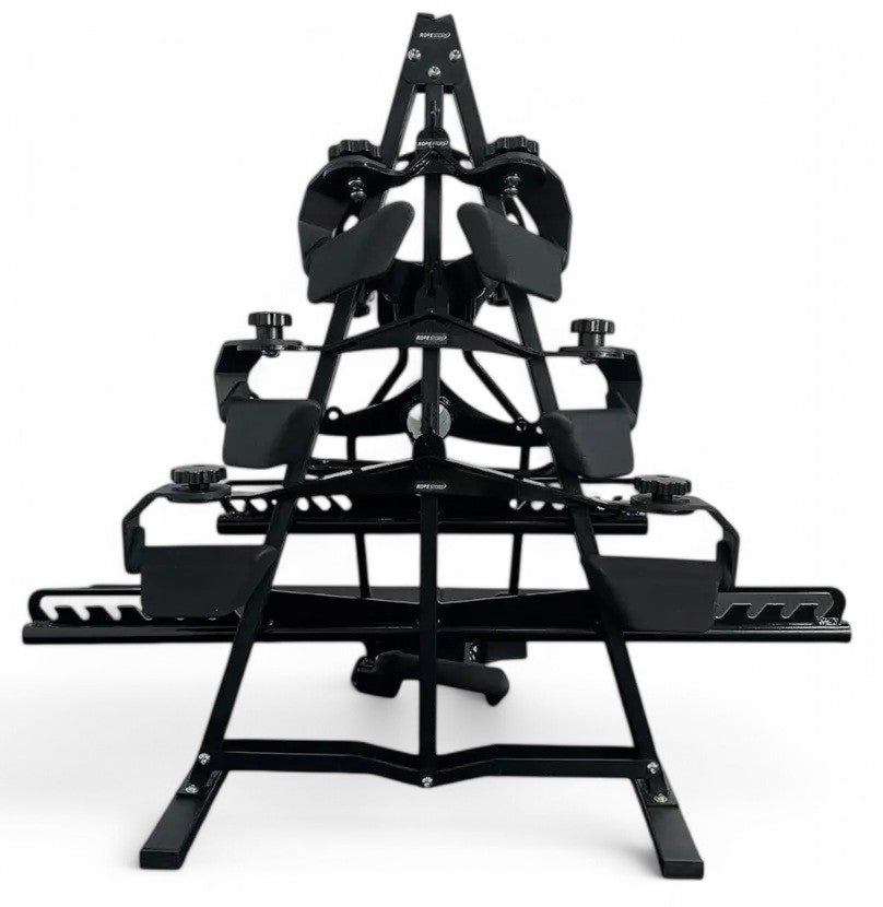 Kit Puxadores Anatômicos Reguláveis 8 Peças Preto + Suporte de Chão - Rope Store #