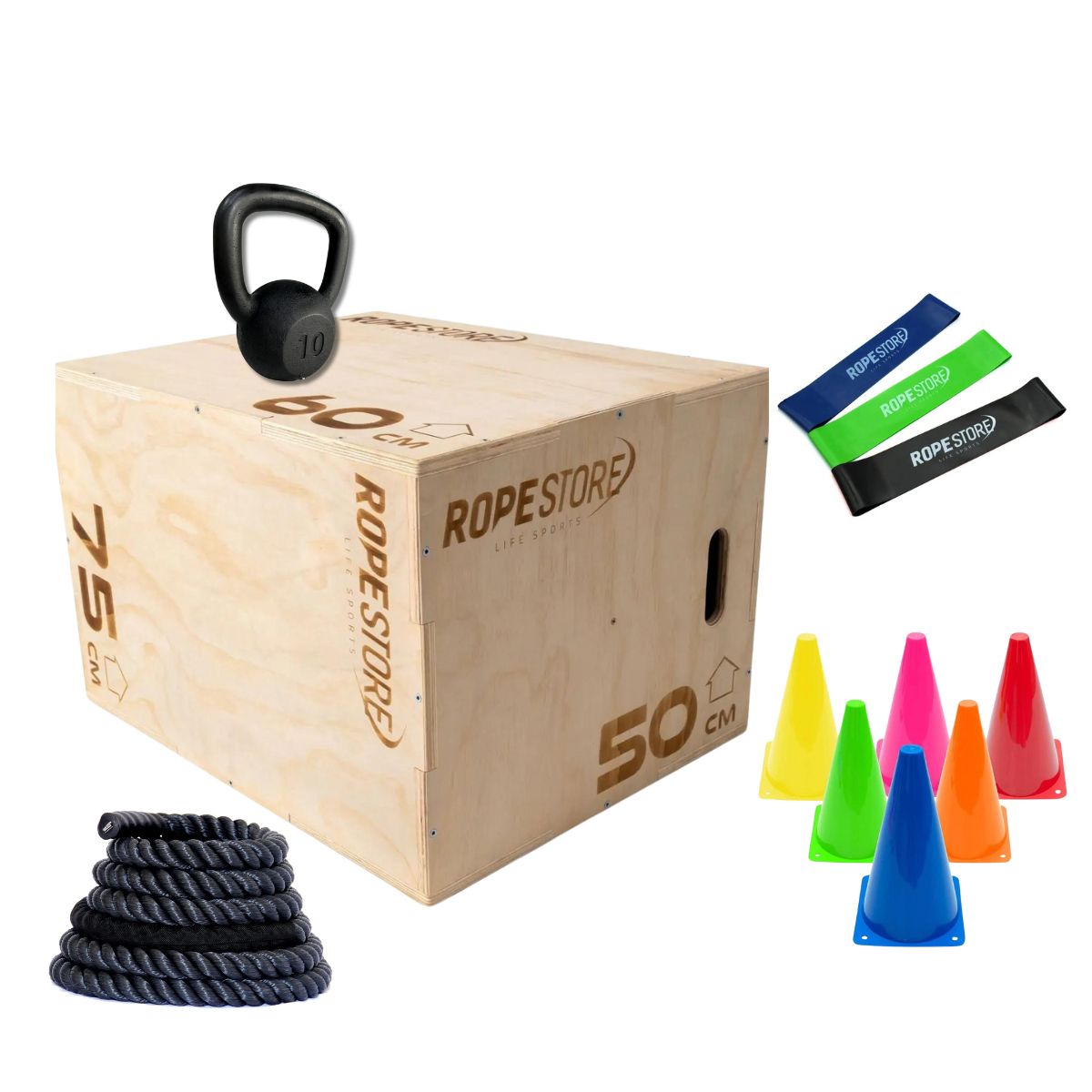 Kit Treinamento Funcional 5 Itens - Rope Store #