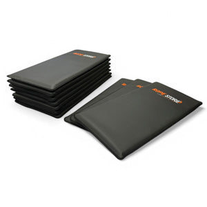 Kit com 10 Colchonetes 90 x 50 x 3 cm D60 Emborrachado Preto - Rope Store #