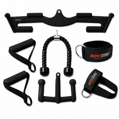 Kit 6 Puxadores para Musculação e Cross Over Rope Store