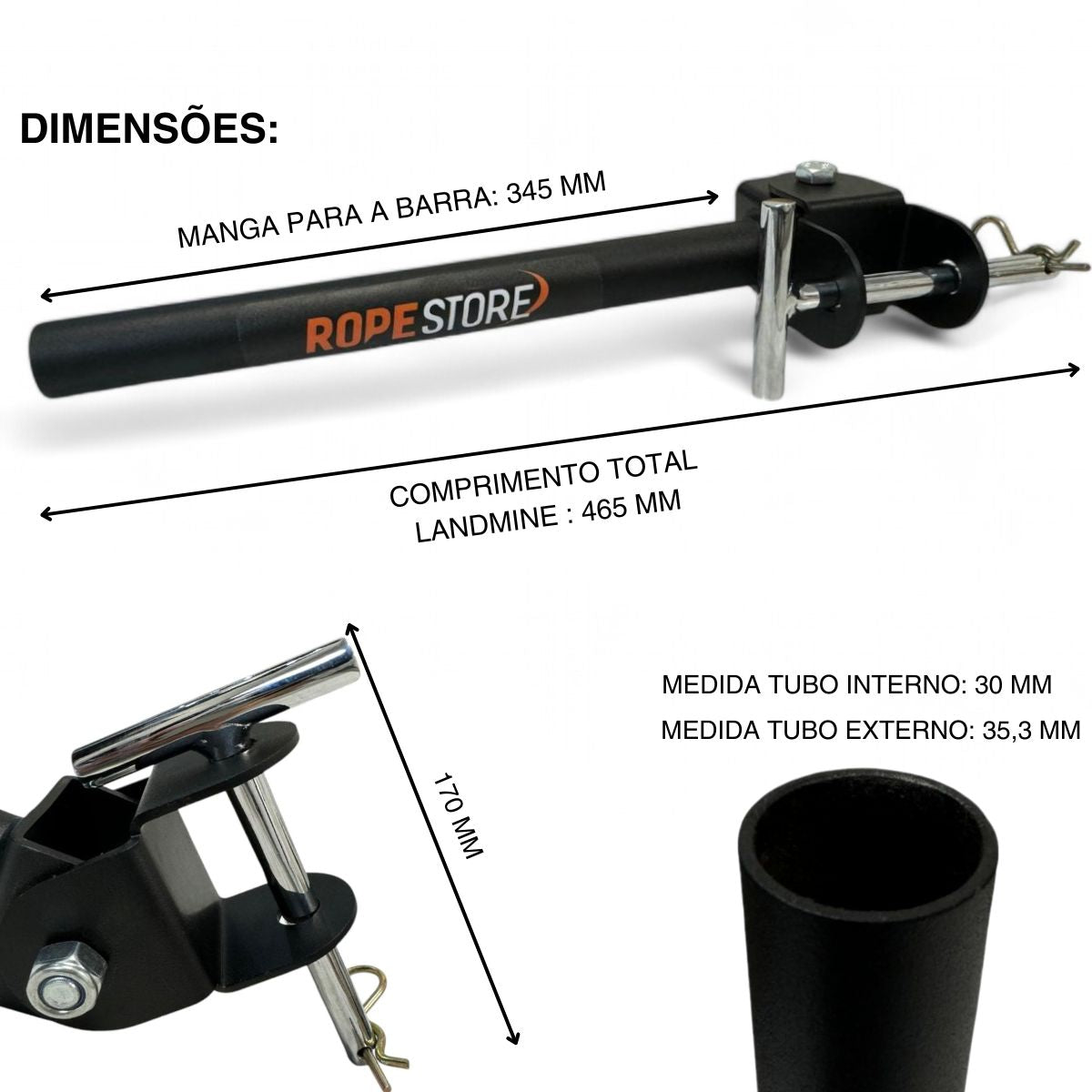 Landmine Stander 360 para Gaiolas e Rack - Rope Store #