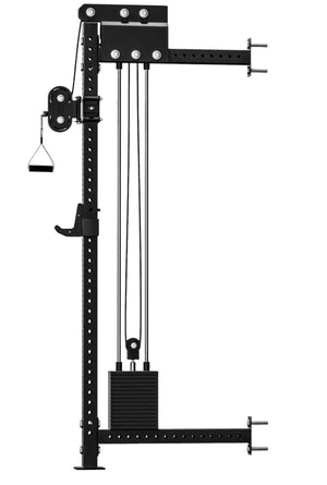 Polia de Parede Rope Store com Torre de Peso para Musculação