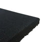 Piso Borracha 15mm 1m x 1m Preto Liso M² - Rope Store #
