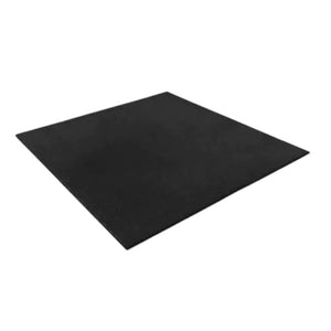 Piso Borracha 15mm 1m x 1m Preto Liso M² - Rope Store #