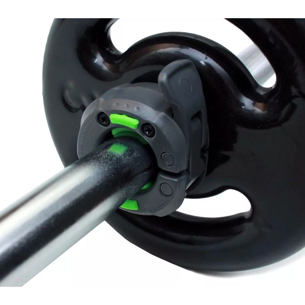 Presilha para Barra de Musculação Lock Press One 28 mm Preto - Rope Store #
