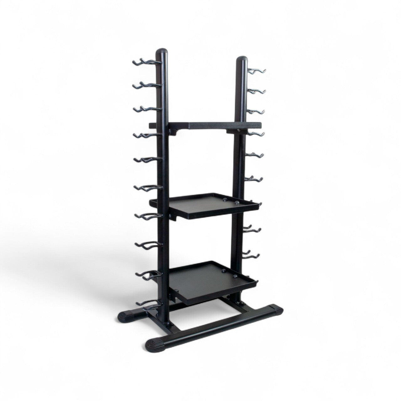 Suporte Torre para Halteres com Prateleira Multifuncional ESTOB21