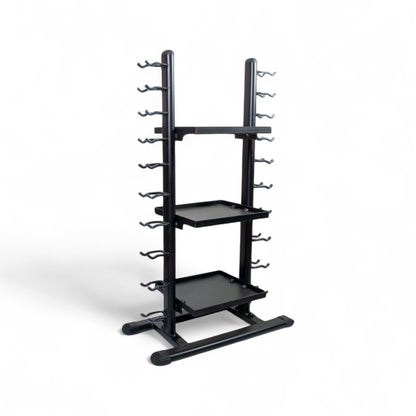 Suporte Torre para Halteres com Prateleira Multifuncional ESTOB21