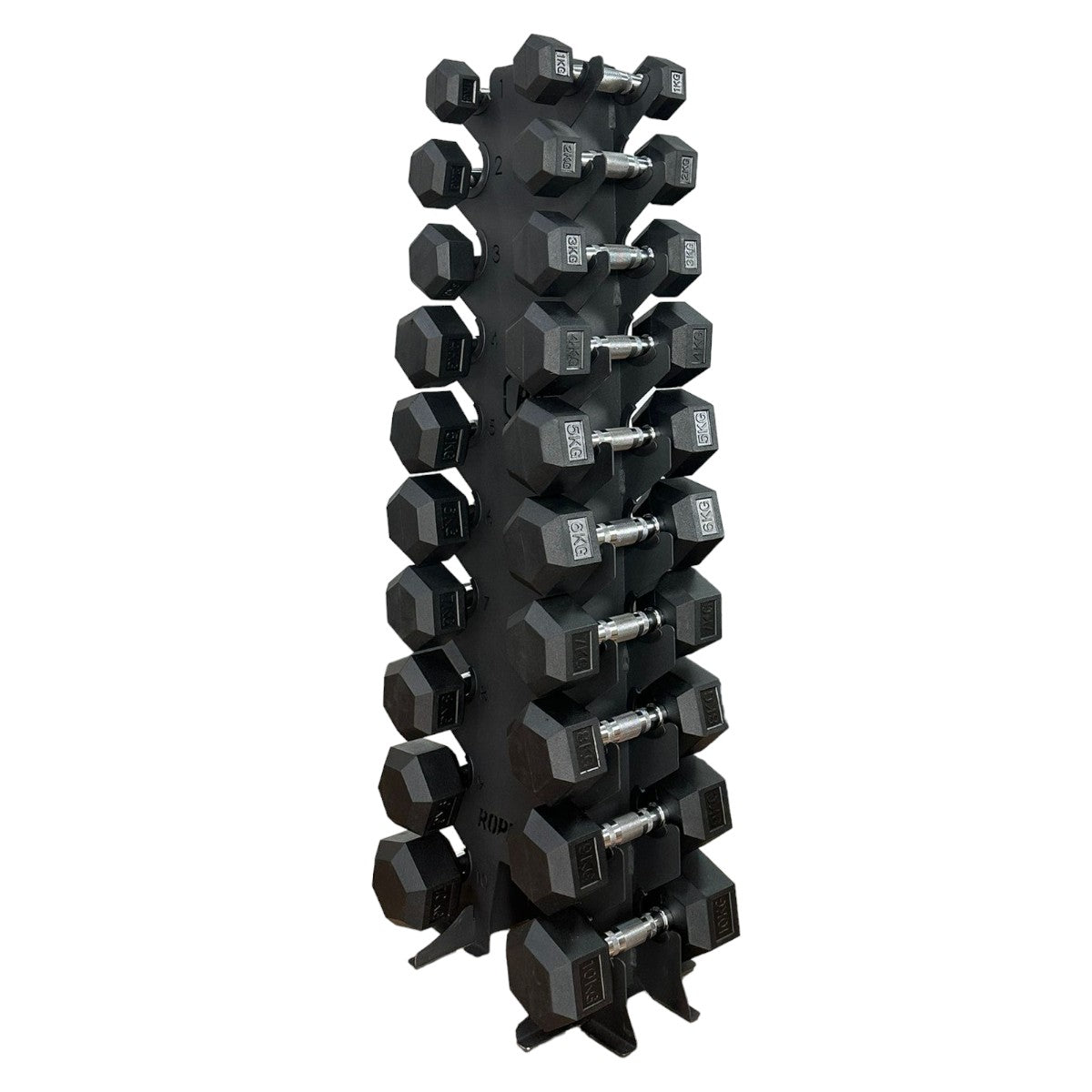 Suporte para Halteres Expositor Torre 10 Pares RS10 - Rope Store #