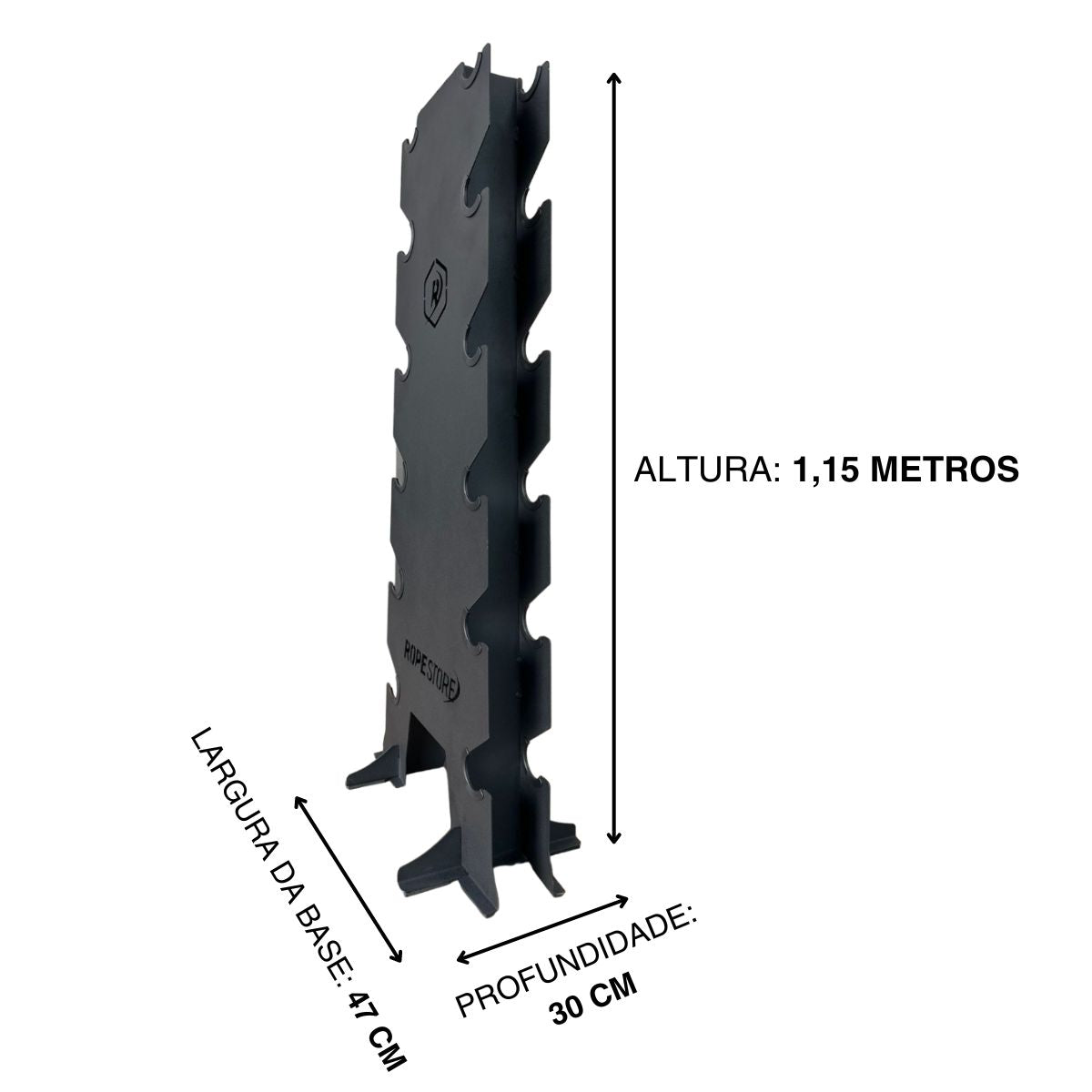 Suporte para Halteres Expositor Torre 6 Pares Acima de 10Kg - Rope Store #