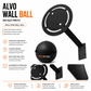 Alvo Wall Ball em Aço Preto