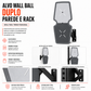 Alvo Wall Ball Hyrox Duplo de Parede e Rack