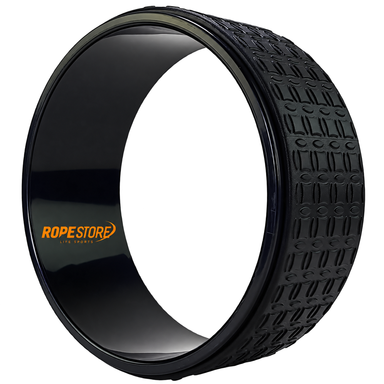Anel Arco para Yoga e Pilates Roda Magic Circle Preto