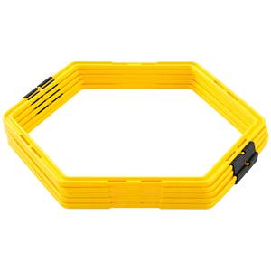 Argola Grade Hexagonal de Agilidade 6 Unidades Amarela