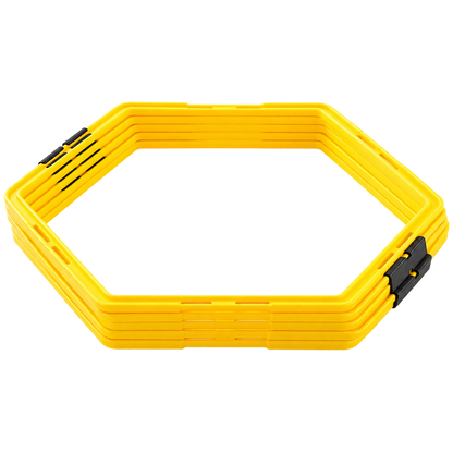Argola Grade Hexagonal de Agilidade 6 Unidades Amarela