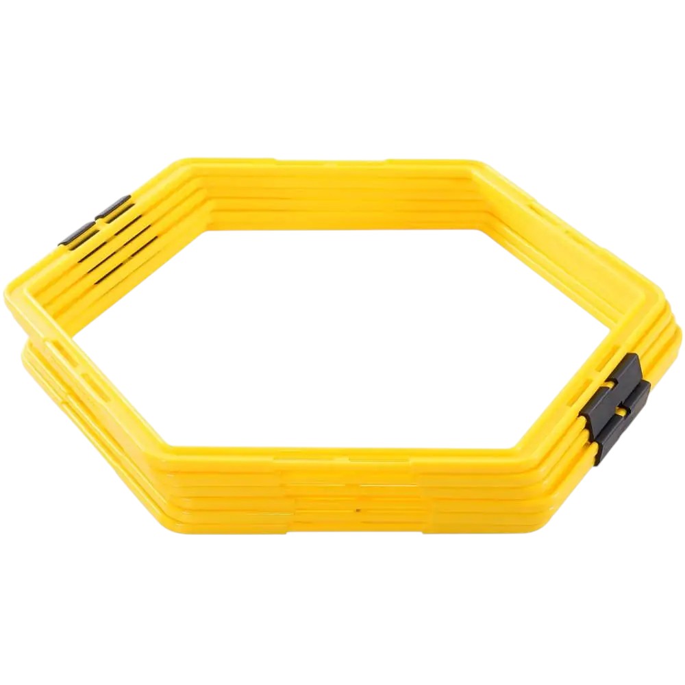Argola Grade Hexagonal de Agilidade 6 Unidades Amarela - Rope Store #