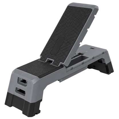 Banco Step Deck Plataforma de Exercicios Cinza