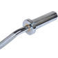 Barra W Olímpica Rolamentada para Musculação 1,20 M Cromada