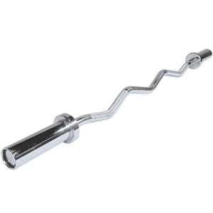 Barra W Olímpica Rolamentada para Musculação 1,20 M Cromada - Rope Store #
