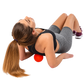 Bola de Massagem Cravos Texturizada 9,0cm Laranja