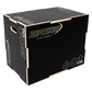 Caixa de Saltos Plyo Box Madeira Naval 50 x 60 x 75 cm Desmontada Com Logo Antiderrapante