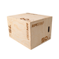 Caixa de Saltos Plyo Box Madeira Naval 50 x 60 x 75 cm Montada Com Logo
