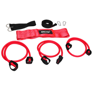 Cinto de Tração 3 Elásticos Vermelho Rope Store