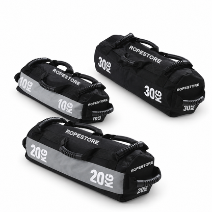 Combo com 1 Sandbag de 10 kg, 1 Sandbag de 20 kg e 1 Sandbag de 30 kg