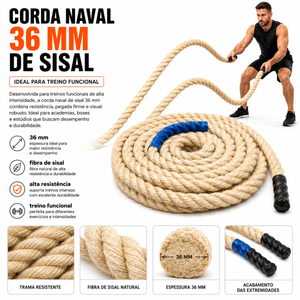 Corda Naval 36mm Sisal Rope Training