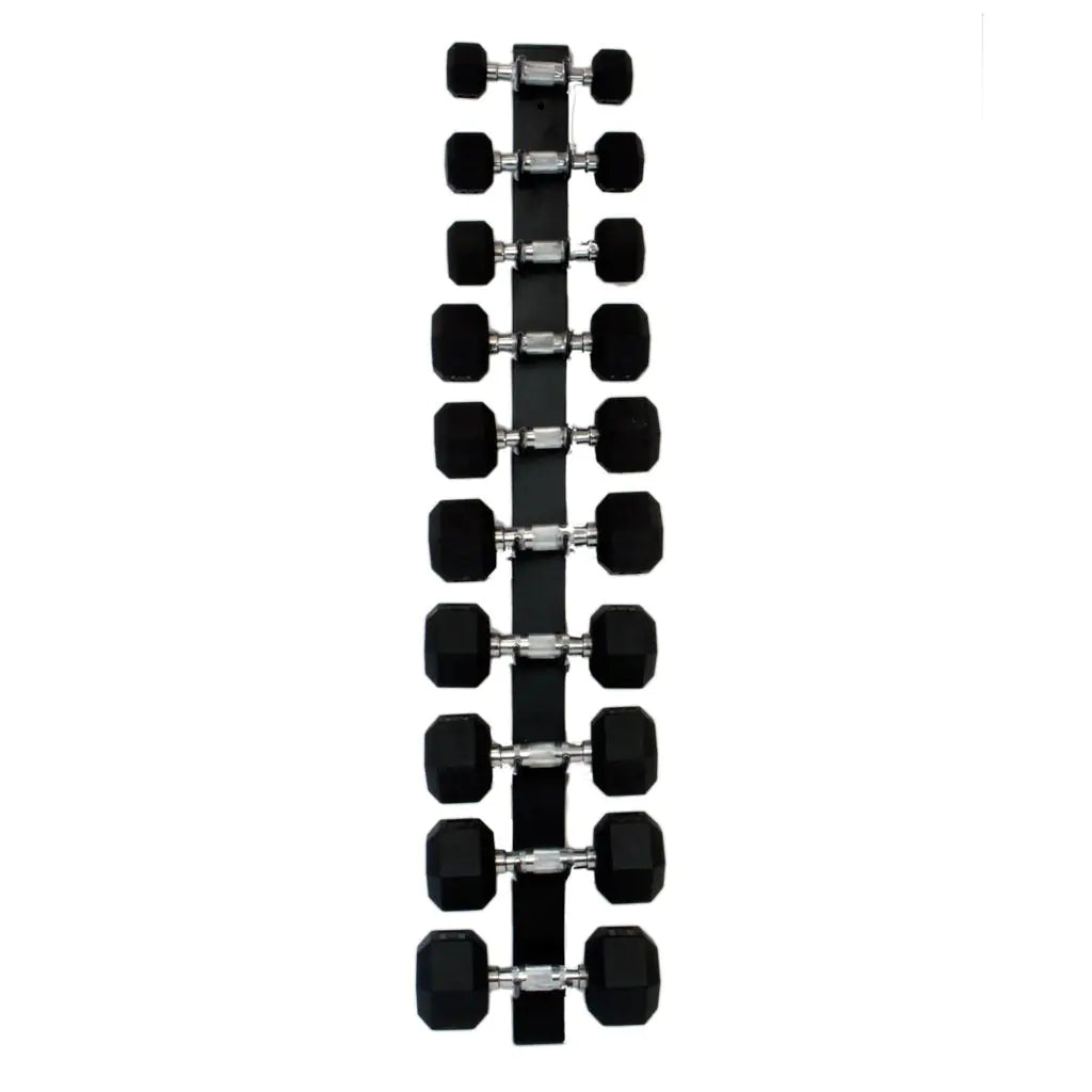 Expositor Suporte de Halteres de Parede 5 Pares Preto - Rope Store #