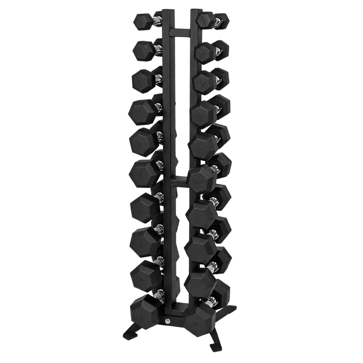 Expositor Suporte de Halteres Grande RS-H 10 Pares Preto