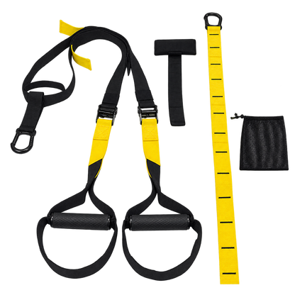 Fita de Suspensão Tipo TRX Amarelo X Preto