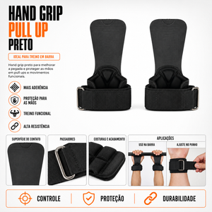 Hand Grip RS-CROSS Pull up Preto Rope Store