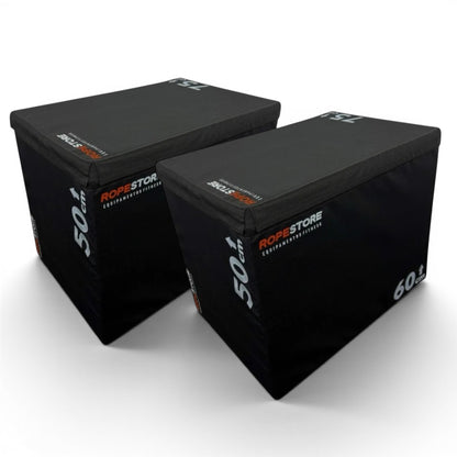Kit 2 Caixas de Salto Plyo Box Revestida 50 x 60 x 75 cm