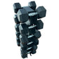 Kit Halteres Sextavados 12,5 a 25 kg Par com Suporte - Rope Store #