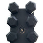 Kit Halteres Sextavados 12,5 a 25 kg Par com Suporte - Rope Store #