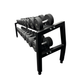 Kit Halteres Dumbbell Rubber Proline 12,5 a 35 kg com Suporte Grande