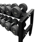 Kit Halteres Dumbbell Rubber Proline 12,5 a 35 kg com Suporte Grande