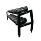 Kit Halteres Sextavados Emborrachados 12,5 a 35 kg Par + Expositor Suporte de Halteres 10 Pares Proline