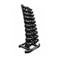Kit de Halteres Sextavados com Suporte Vertical para 10 Pares – Rope Store