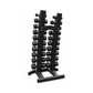 Kit de Halteres Sextavados com Suporte Vertical para 10 Pares – Rope Store
