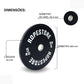 Kit Home Box Anilha Olímpica Bumper 30 KG com 1 Barra Olímpica Masculina 20 KG  BC-20H - Rope Store #