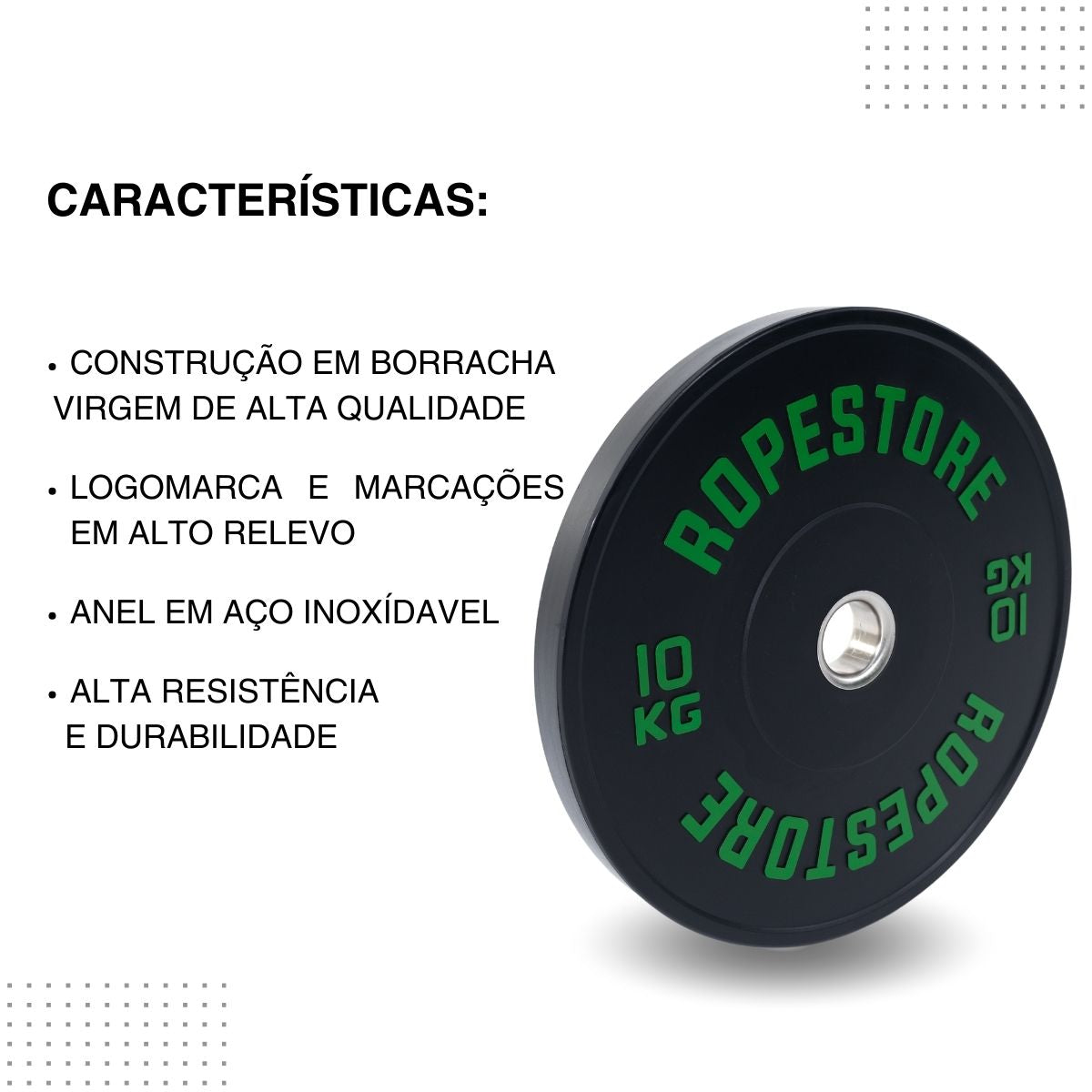 Kit Home Box Anilha Olímpica Bumper 30 KG com 1 Barra Olímpica Masculina 20 KG  BC-20H - Rope Store #