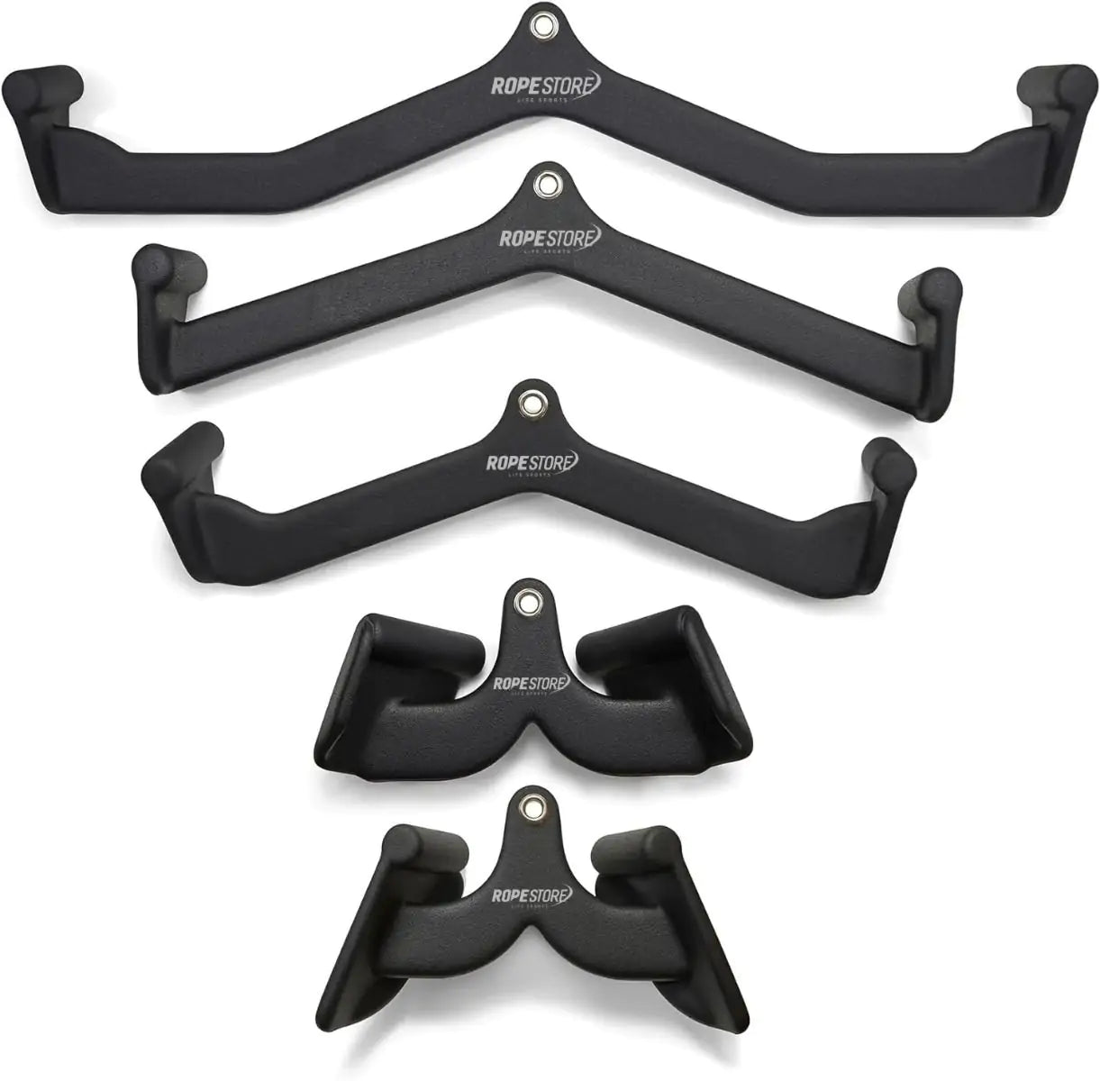 Kit Puxadores Anatômicos Revestido Musculação