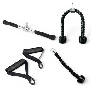 Kit de Puxadores para Treino de Tríceps, Pulley e Cross Over