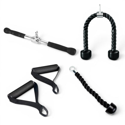 Kit de Puxadores para Treino de Tríceps, Pulley e Cross Over