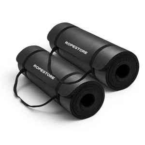 Kit 2 Tapetes de Yoga Pilates 10 mm Preto